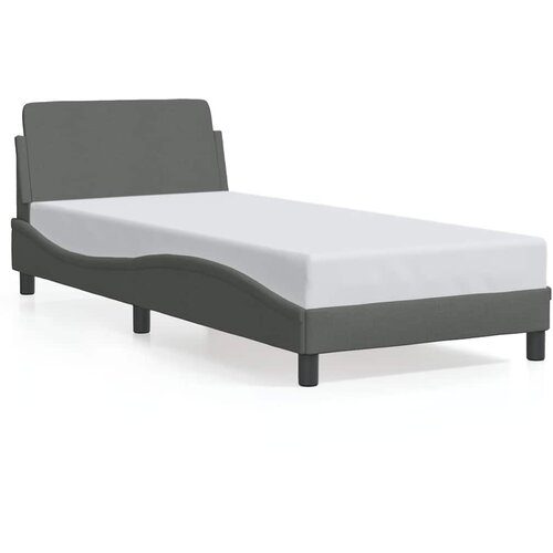  Okvir za krevet Dover tamnosivi 80x200 cm od tkanine Slike