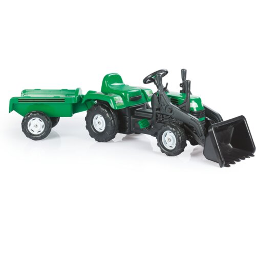 Dolu Traktor na pedale Ranchero sa prikolicom i utovarivačem Cene