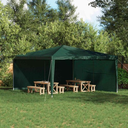  Zid &scaron;atora za zabavu 2 pcs Zelena 400 x 195 cm PE i čelik Cijene