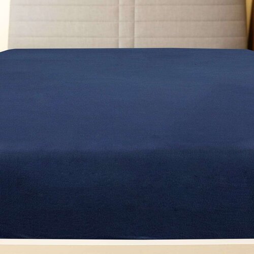 vidaXL Plahte s gumicom od žerseja 2 kom modre 180x200 cm pamučne Cijene