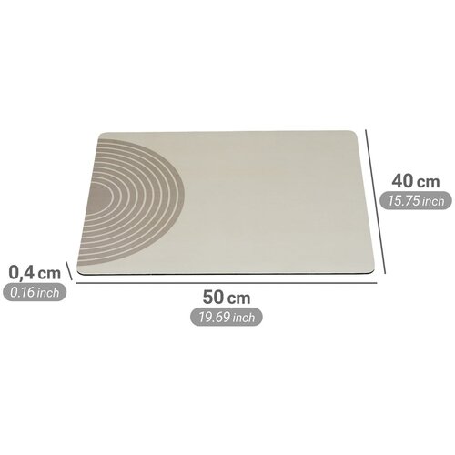 Wenko Bež gumijasta odcejalna podloga 50x40 cm Dima &amp;ndash; Slike