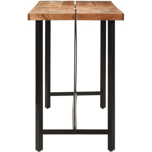  Barski stol 180 x 70 x 107 cm masivno drvo bagrema i željezo Slike