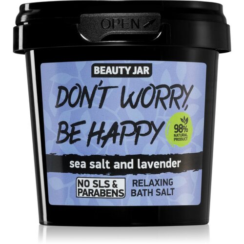 Beauty Jar Don't Worry, Be Happy relaksirajuća sol za kupku s mirisom lavande 150 g Cijene