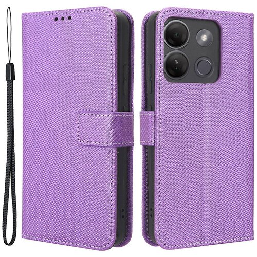 INORCO Za Infinix Smart 7 HD 4G (X6516) preklopna torbica z diamantno teksturo, PU usnjeno stojalo, ovitek za telefon denarnica, (22034692) Slike