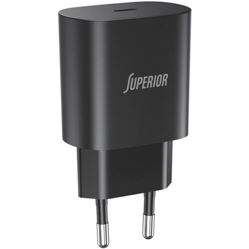  PUNJAČ BEZ KABLA SUPERIOR CO-DC24 FAST PD USB-C 25W 3A CRNI P1008 *MD *SR Slike