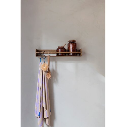 Mette Ditmer Denmark Smeđa zidna vje&amp;scaron;alica od punog hrasta s policom 60 cm Showcase &amp;ndash; Slike