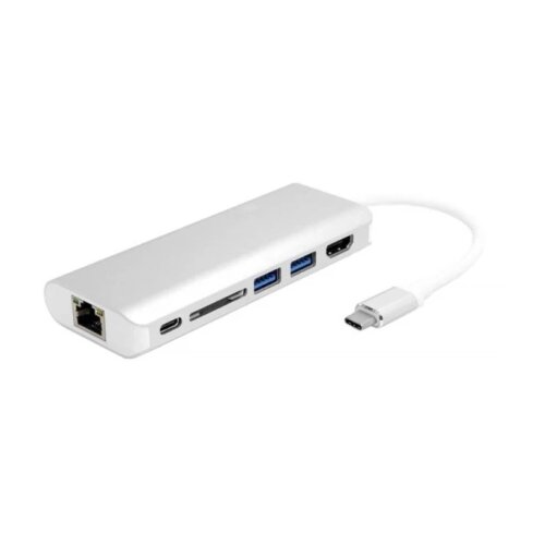 Linkom Adapter konvertor TIP C na 2xUSB 3.0+TIP C+RJ45 Slike