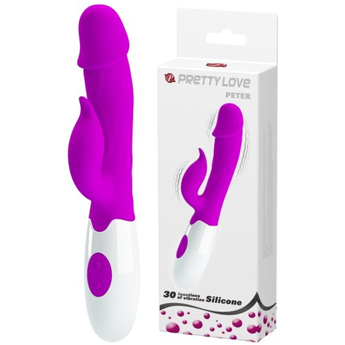 Pretty Love Peter – vibrator s dodatkom za klitoris (ljubičasti) Cijene