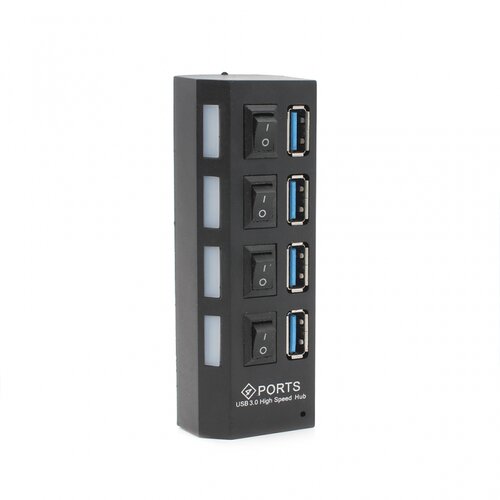  JWD-U37 USB 3.0 Hub, 4 porta, Crni Cene