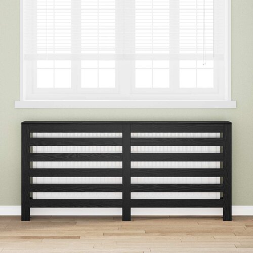  radijatora Crni hrast 175 x 20 x 82 cm Slike