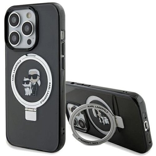 Karl Lagerfeld STOJALO ZA PRSTANE MAGSAFE OVITEK ZA IPHONE 13 PRO MAX ČRNA, (21896878) Cene