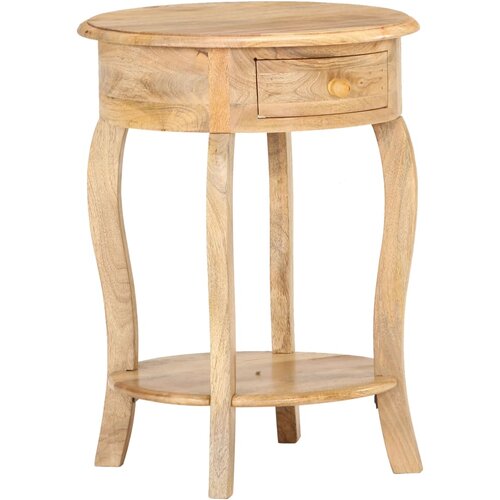 vidaXL Stranska mizica 37x37x61 cm trden mangov les Cene