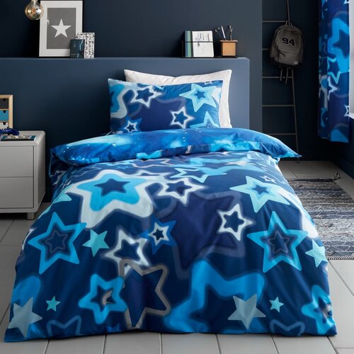 Catherine Lansfield Enojna otroška posteljnina 135x200 cm Ombre Stars – Cene