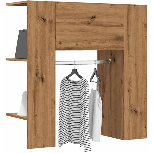 vidaXL Omarica za predsobo artisan hrast 97,5x37x99 cm inženirski les Cene