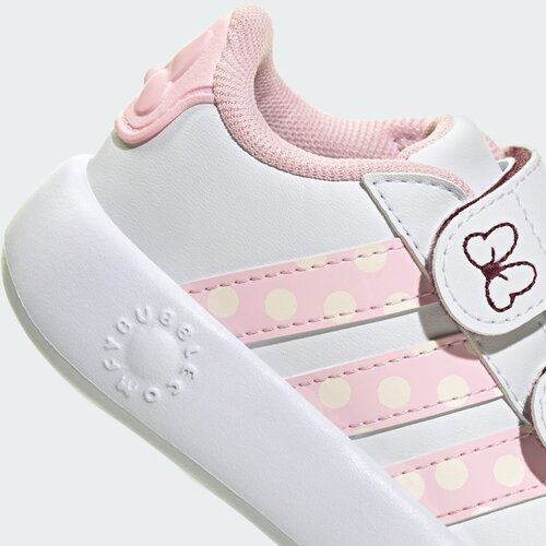 Adidas Patike za devojčice Grand Court Minnie CF I, JR8130, Belo-roze Slike