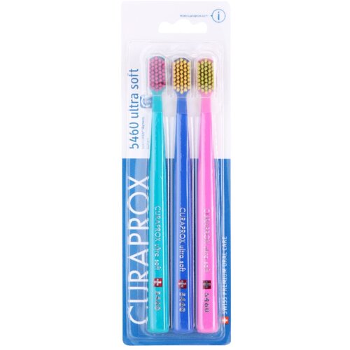 Curaprox 5460 Ultra Soft zobne &amp;scaron;četke ultra soft 3 kos barvne različice 3 kos Slike