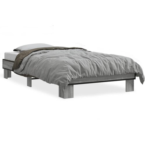  Okvir za krevet boja hrasta 75 x 190 cm od konstruiranog drva Slike