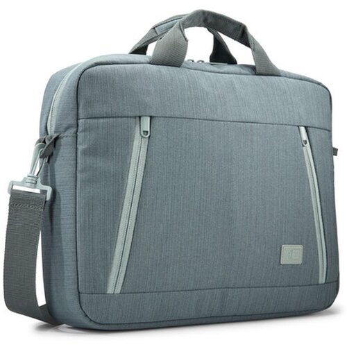 CASELOGIC Torba za laptop Huxton Attache 14&amp;ldquo; tirkizno-siva Slike
