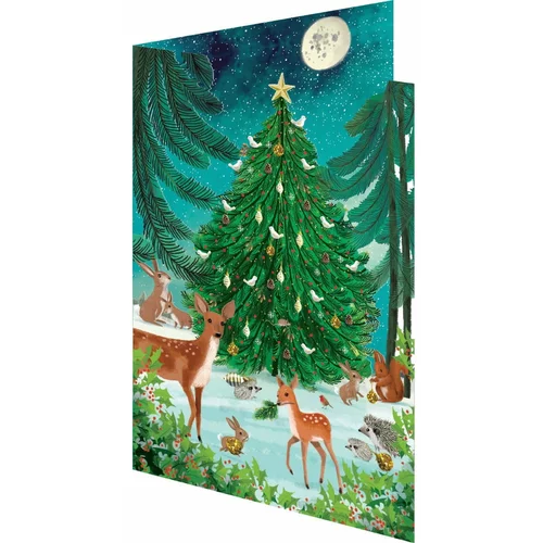 Roger la Borde Božične voščilnice v kompletu 5 ks Heart of the Forest -