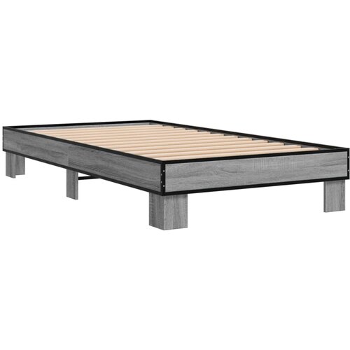 VidaXL Okvir za krevet boja hrasta 75 x 190 cm od konstruiranog drva Slike