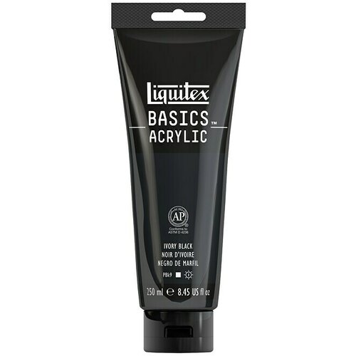 LIQUITEX basics Akrilna boja (Bjelokosno crno, 250 ml, Tuba) Slike