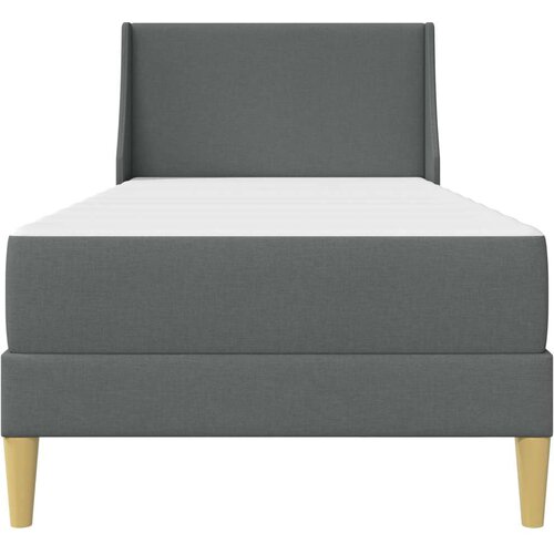  Okvir kreveta s madracem Zidne Tamno siva 90 x 200 cm tkanina - Tamno siva 90 x 200 cm Slike