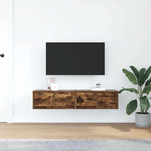 VidaXL TV ormarići 2 kom boja dimljenog hrasta 60x31x25,5 cm drveni Slike