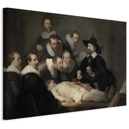  Slika - Rembrandt &ndash; The Anatomy Lesson of Dr. Tulp 60x40 Na talijanskom platnu Cijene