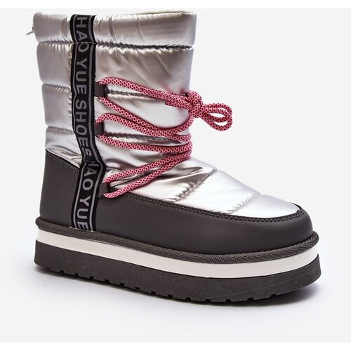 Kesi Women&amp;#039;s snow boots with silver lacing Slike