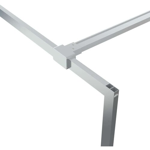 vidaXL Pregrada za tu&scaron; srebrna 115x195 cm prozorno ESG steklo Cene