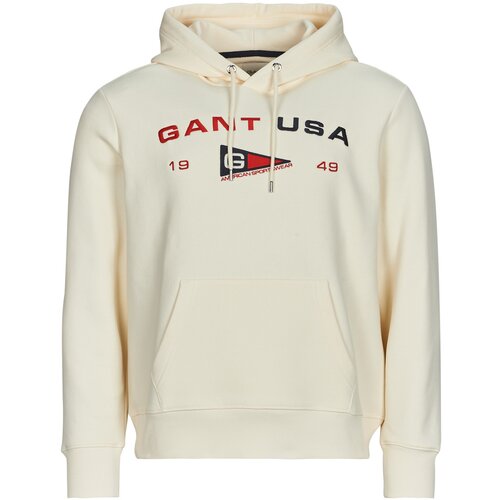 Gant Puloverji GRAPHIC SWEAT HOODIE Bela Cene
