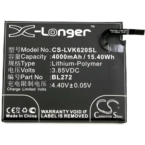 VHBW Baterija za Lenovo Vibe K6 Power, 4000 mAh