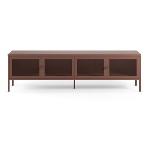 Marckeric Bordo rdeča kovinska TV omarica 160x50x35 cm Fayna &ndash; Cene