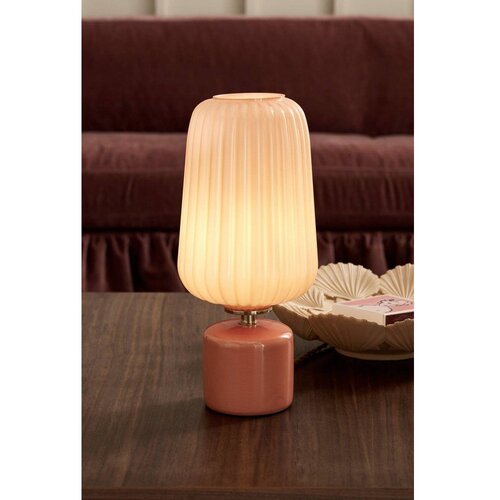 Ellos Home Rožnato-oranžna steklena namizna svetilka (vi&amp;scaron;ina 40 cm) Daria &amp;ndash; Slike