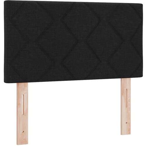  Boxspring krevet s madracem Crna 80 x 200 cm Tkanina - Crna 80 x 200 cm Dizajn s rombovima Slike