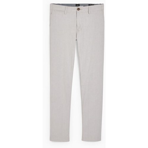 CA chino muške lanene pantalone, slim fit, bež Cene