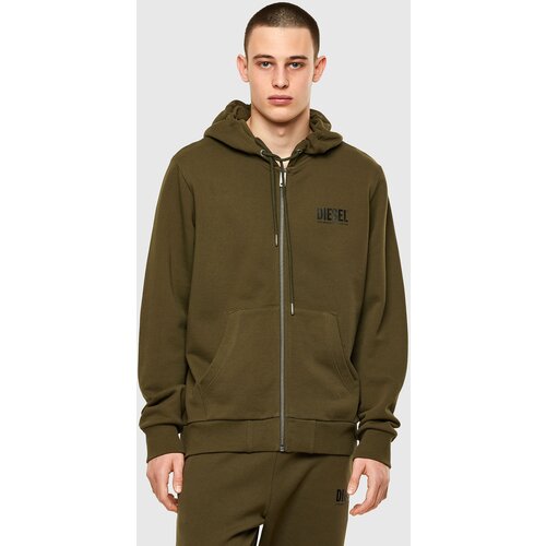 Diesel Sweatshirt - SGIRKHOODZIPLOGO SWEATSHIRT green Slike