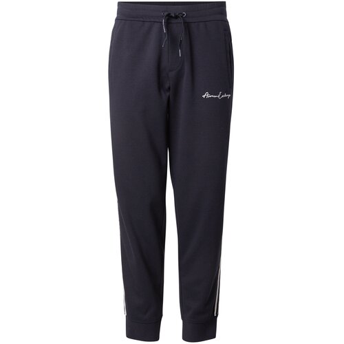 Armani Exchange Hlače mornarska / bela Cene