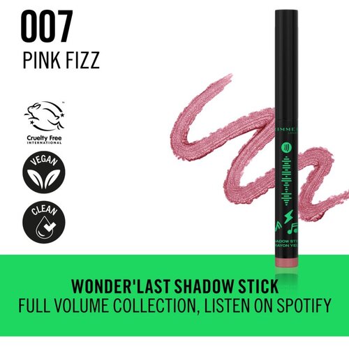 Rimmel London Wonder&amp;#039;Last senčila za oči v svičniku odtenek 007 Pink Fizz 1.64 g Slike