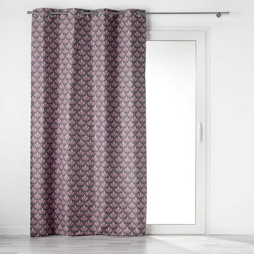Douceur d intérieur Rožnata/siva zavesa zatemnitvena iz mikrovlaken 135x260 cm Surya – Cene