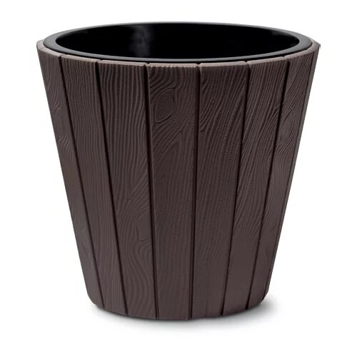Prosperplast Saksija Woode 0490, Braon Slike