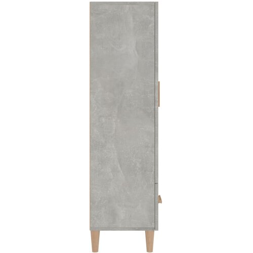  Visoka komoda siva boja betona 70x31x115 cm konstruirano drvo Slike