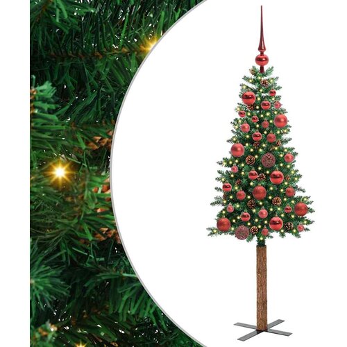 vidaXL Ožja jelka med 150 LED Zelena 150 cm PVC in trden bor, (5000072959) Cene