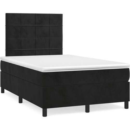  box spring s madracem crni 120 x 190 cm baršunasti Cene