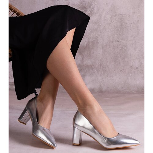Gemre Silver block heels Tunia Cene