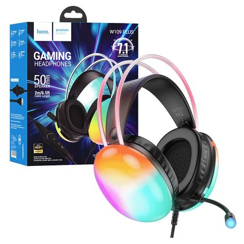 hoco. slušalice sa mikrofonom, gaming, USB LED, 40216/W109 Plus Rich Cijene
