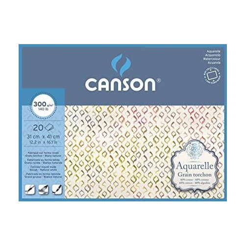 Canson Blok akvarelni Aquarelle 31x41 cm 300 g, 20 listni, Rough, (22005359) Slike