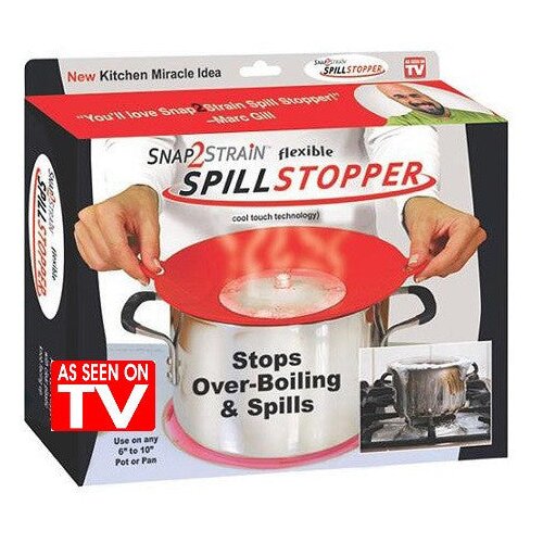  &amp;quot;Spill Stopper&amp;quot; silikonski univerzalni poklopac protiv kipljenja (pogledajte video) Slike