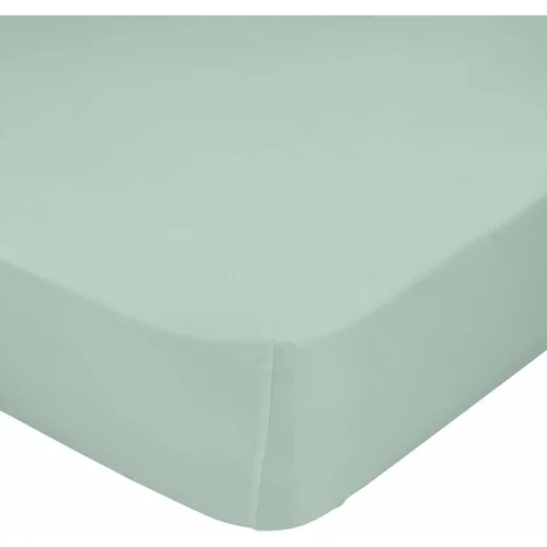 Mr. Fox Mint zelena posteljnina iz bombaža Basic, 60 x 120 cm