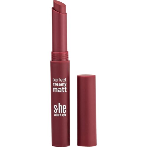 s-he colour&style perfect creamy matt ruž za usne – 336/006 1 kom Cene